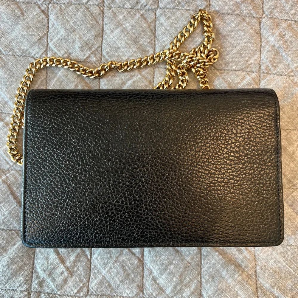 GUCCI GG Marmont Leather Mini Chain Bag - Picture 7 of 12